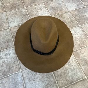 H&M dived wool floppy hat large brown